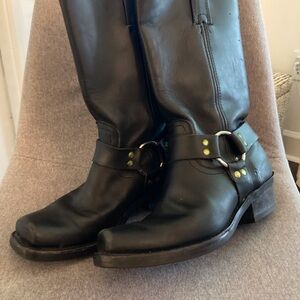 Frye Black Heeled Boots